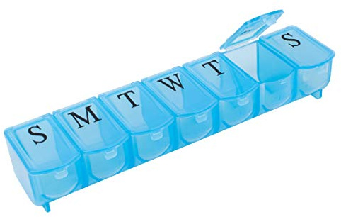 Apex productos sanitarios Ultra Bubble-Lok 7 días píldora Organizador, extra grande