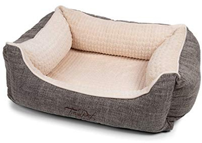 TrendPet VitaBed Beige - Orthopädisches Hundebett mit 5cm Memofoam (80x70cm)