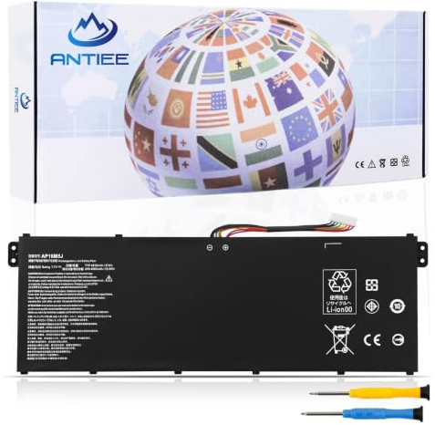 ANTIEE AP16M5J Akku für Acer Aspire 1 A114-31 A114-32 Aspire 3 37Wh | A314-31 A314-32 A314-41 A315-21 A315-21G A315-31 A315-32 A315-33 A315-41 A315-51 A315-53 A315-53G A315-21-95KF 2ICP4/80/104