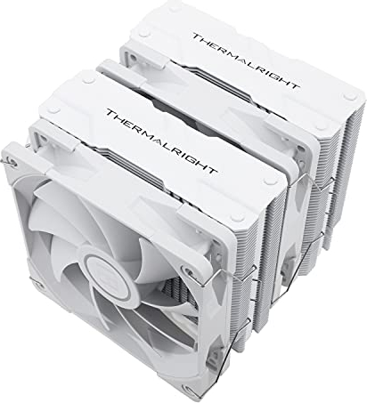 Thermalright Peerless Assassin 120White ARGB Enfriador de aire para CPU(6 pipes,dos ventiladores cubierta de disipador de calor de aluminio AGHP paraAMD/AM4/AM5 IntelLGA1700/1150/1151/2011/2066/2011