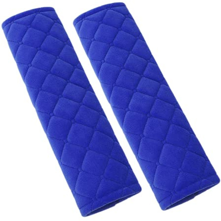 CHENGZI Universal Seat Belt Comfort Harness Pads,Soft Comfort Seat Belt Shoulder Strap Covers (Blue-A)