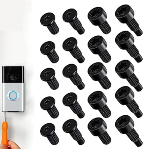Ring Doorbell Screws Replacement,Ring Doorbell Screws,T5,T16 Replacement Security Screws Accessories,Ring Security Screw Compatible with Video Doorbell,Ring Doorbell Accessories Video Doorbell(20pcs)