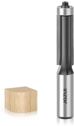 Professional Extended Flush Trim Router Bits Set 1/2 Inch Shank, Extended Trimming Knife, Straight Flush Trim Router Bit for Woodworking, 1/2 Diameter, 1-1/2 Blade Length