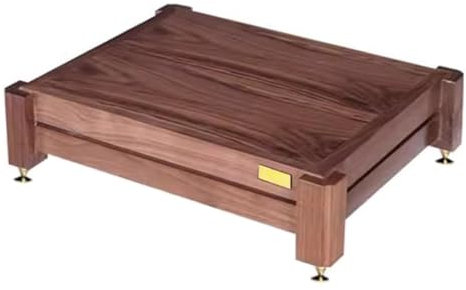 HIFI Audio Cabinet 1-Tier Amplifier Cabinet Audio Cabinet For Turntable Record Player DVD Stand Audio Entertainment Unit Media Cabinet