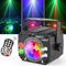 Lampe de Scène 3 en 1 avec Télécommande, Boule Disco avec Stroboscope, Lumière de Fête DJ LED à Commande Vocale Divers Effets RGBW Lumiere Soirée avec 2m Câble USB pour Halloween, Noël, Club, Vacances