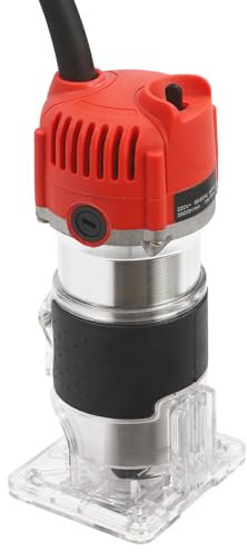 Router Tool, 220V Wood Palm Router Tool, 30000R/MIN Electric Hand Trimmer, Min Electric Wood Hand Trimmer Laminator DIY Carving Machine Woodworking Power Tools