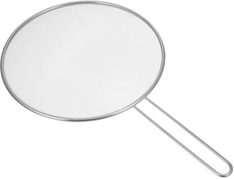 COLLBATH Schermo Anti-Schizzi in Acciaio Inossidabile Copertura per Padella Protezione dagli Schizzi D'olio Utensile da Cucina Schermo Anti-Schizzi per Cucinare Coperchi in Rete per Pentole