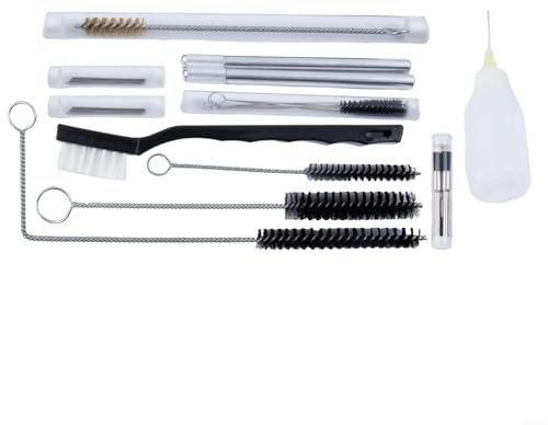 Soluzione di pulizia completa con kit di attrezzi per riparazione aerografo, pistola a spruzzo per aerografo, set di dettagli per vernice a gravità