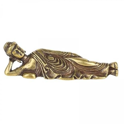 F Fityle 3X Mini Retro Liegende Buddha Statue Decor Collection Prunkstück Meditierender Buddha Home Figur Finish Geschenke Thai Statuen