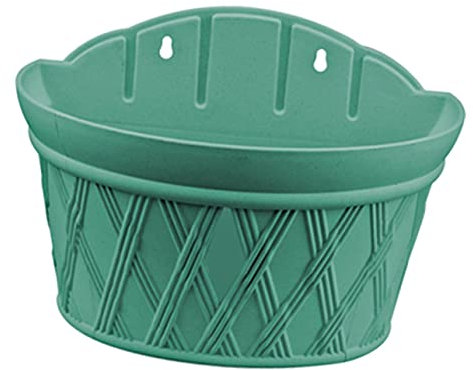 ifundom 1 Pz Vaso Da Fiori Da Appendere Alla Parete Verde Fiorano Vasi Per Piante in Terracotta Sospeso Pentola Agriturismo Vimini Cestini Sospesi In Vaso Green