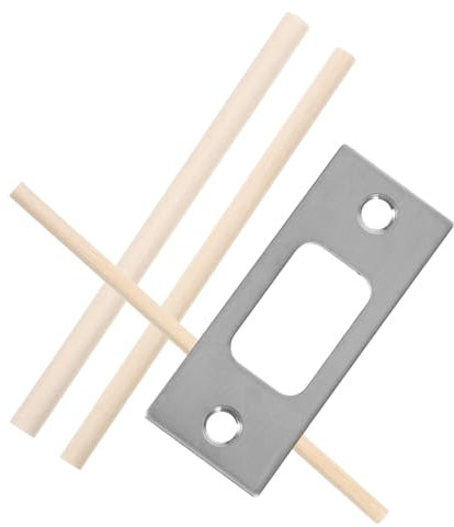 NUOBESTY Gâche De Porte Avec Plaque De Verrouillage Gâche De Sécurité Pour Porte Plaque De Renfort De Pêne Dormant Inclus