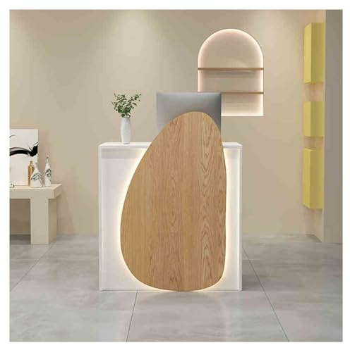 ZXCASDF Mostrador recepcion，mostrador de recepción con mostrador，Mostrador De Recepción,Mesa de recepción，Mostrador De Caja,mostrador de recepciãón pequeño,Mueble recepción(E,60cm/23.6in)