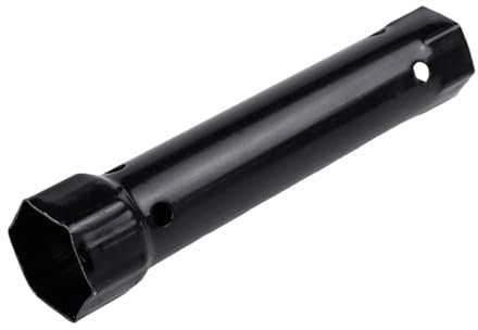 PEPWE Llave tubular de 204 mm M34-40 Llave de tubo doble, herramienta de acero al carbono para fontanería, reparaciones del hogar, llave de lavabo