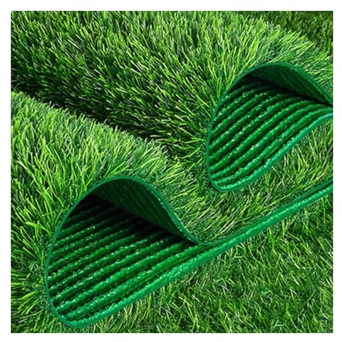 Tappeto in erba artificiale di alta qualità, resistente, tappeto erboso sintetico per uso interno ed esterno, perfetto per giardino, palestra, patio, balcone, parco giochi (1 m x 6 m)