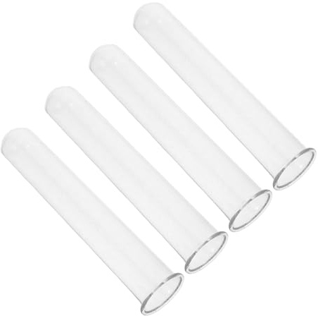 BESPORTBLE 4 pezzi Vasi in Vetro Trasparente per Propagazione Piante Idroponico Decorativo Compatto per per Soggiorno e Spazi Ridotti Design e Moderno