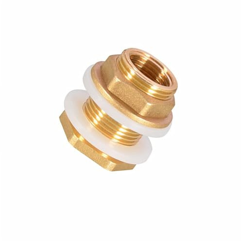 Connecteur de vanne en Laiton pour tonneau de Pluie et citerne - Adaptateur de Robinet pour tonneau