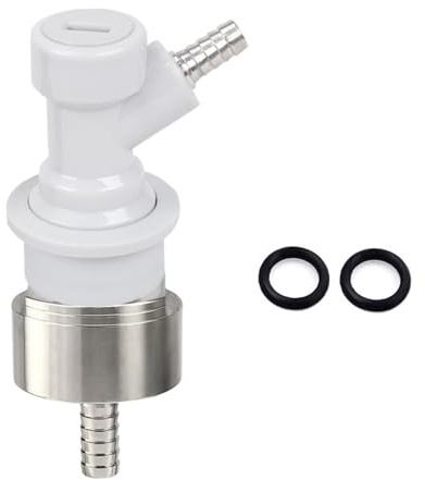 Kit di disconnessione for tappo di carbonatazione for birra fatta in casa e blocco a sfera con attacco da 5/16 for erogatore di CO2 in bottiglie di PET for carbonatazione di soda, birra e succo.