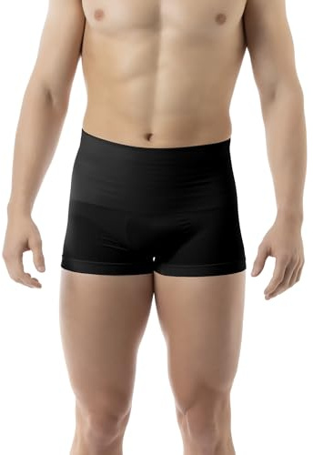FarmaCell 402 (Nero, XXL) Boxer Uomo Cotone, Intimo Modellante, Shapewear, Made in Italy