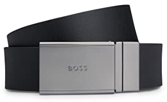 BOSS Herren Gemmy-soft_gb35_pp Gürtel, Black4, Einheitsgröße EU