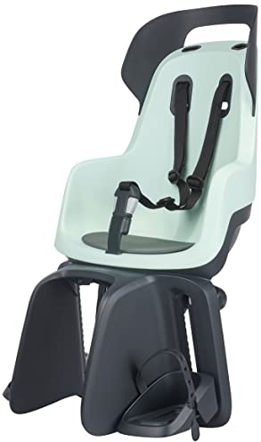 BOBIKE 8012700003 - Fahrradkinderrückbank GO Maxi mit Liegesystem für Fahrräder mit 26” bis 29” Rädern geeignet für Kinder mit Rahmenverankerung in Farbe Marshmallow Minze