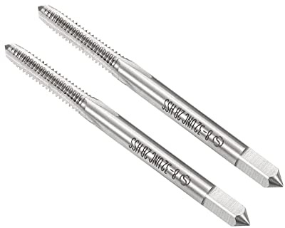 CoCud Filetage Fraisage Tarauds 8#-32 UNC Filetage 2B HSS 2pcs 3 Droit | Flûtes Vis Filetage Outil pour Tapotement Perçage Machine Haute Vitesse Acier