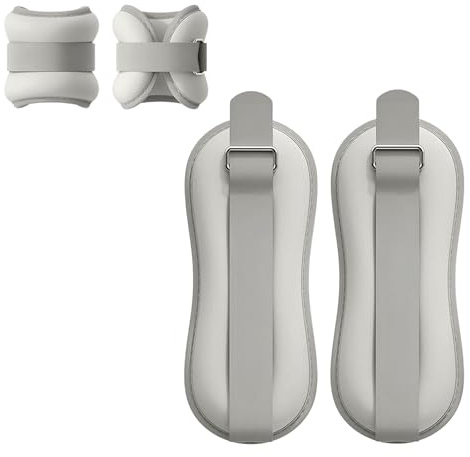 Poids pour Chevilles. 2 Poids pour Poignets et Chevilles, 0,3 kg/0,5 kg/0,75 kg/1 kg/1,5 kg. Poids pour Chevilles et Poignets avec Sangle Réglable pour Exercices à Domicile, Fitness et Rééducation.