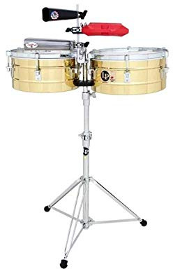 LP Latin Percussion Timbales Tito Puente Solid Brass 13/14 LP256-B