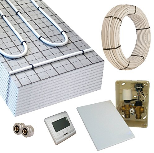 Warmwasser Fußbodenheizung TAC 5m² Paket E-Regelbox Digital