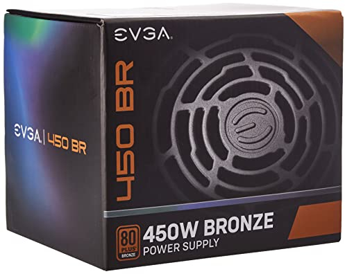 EVGA 450 BR, 80+ BRONZE 450W, 3 Jahre Garantie, Netzteil 100-BR-0450-K2