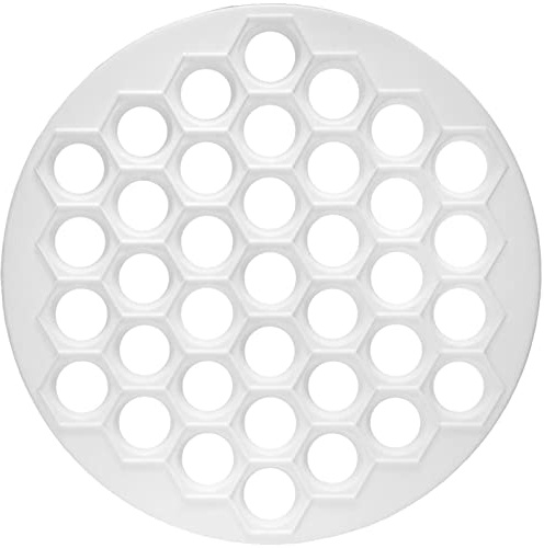 Teigtaschenform Pelmeni 37 Löcher Ravioliformer Dumpling Ausstechform Pelmeniza Kunststoff Gefüllte Teigtaschen Knödel Ravioli Manti Kalibi Maultaschen Maker Teigform Pelmenniza