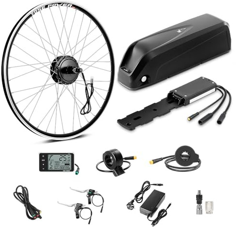 SEASON 26''/ 27.5''/ 28''(700C) Ebike Umbausatz Heckmotor 250W/350W mit 36V13Ah Akku integrierte Controller für Cassette Elektrofahrrad Conversion Kit