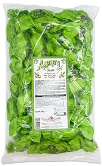 Chiostro di Saronno Amaretti del Chiostro Morbidi al Pistacchio 900 g, Amaretti Morbidi Gusto Pistacchio, Amaretti di Saronno, Incartati a Mano Singolarmente, Confezione Maxi Formato