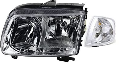 Johns, Scheinwerfer Halogen passend für VW Polo 00 6N 6Kv 99-01 H7 H1 Links mit Blinker