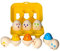 6 Matching Squeaky Eggs - Colour and Shape Sorter Toys for Toddlers, 12+ Months Educational and Sensory Activity, Fun Games for Kids, Mix and Match Sorting Game for Girls and Boys