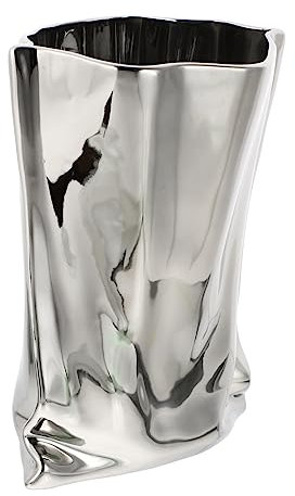 Plissee Tasche Vase lagercontainer vorratsbehälter gartenaccessoires Blumenarrangement-Vase Moderne vase steckvase Tischvase Keramik Blumenbehälter Morandi Dekorationen schmücken