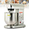 Baking Stand Mixer, 3 Speed Kitchen Mixer with Stainless Steel Mixing Bowl, Whisk, Dough Beater, 5L/7L/10L Commercial Food Stand Mixer Dough Blender for Bakery,Silver-10L