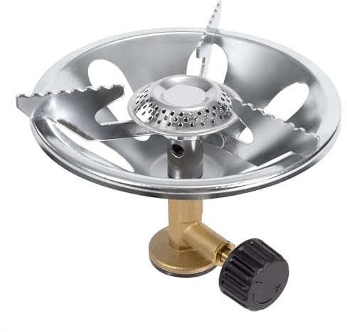 Réchaud à Gaz de Camping Portable 1350W Mini De Réchaud avec Sac de Rangement Brûleur à Gaz Anti Vent pour Cuisine de Plein Air