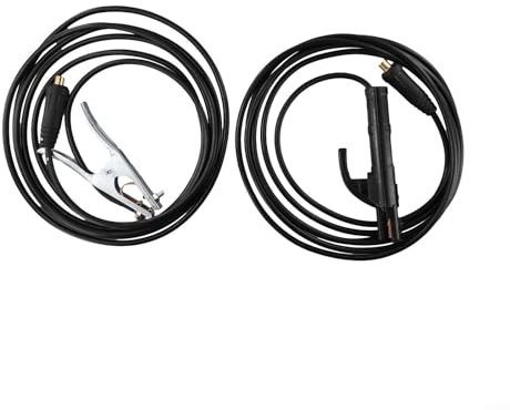 Zoegneer 300 A Kupfer + ABS Erdungsklemmstange Schweißkabel-Set Reparaturteile für MMA ARC Schweißinverter-Maschine (5 m)