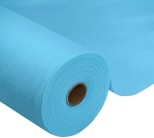 HiBeauty PRO Tischdeckenrolle Einweg, Hellblau, 1.18x25m, Tischdecke | Einweg Vlies Stoffähnlich, ideal für Jede Party, Hochzeit, Geburtstagsfeier, Taufe, Gastronomie, Größe und Farbe nach Wahl