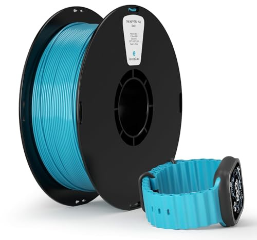 kexcelled TPU 95A Filament 1,75mm 1kg, Flexibel und Weich, Pfauenblau | Hervorragende Elastizität, 3D Drucker Materialient, Vakuumverpackung, für FDM Druckern