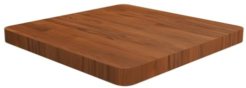vidaXL Piano Tavolo Quadrato Marrone Scuro 50x50x4cm Rovere Trattato
