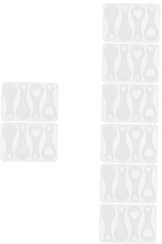EXCEART 8pièces Moule pour Jetons De Caddie Porte-clés Et Accessoires Moule Pratique pour Artisanales Et Décoration