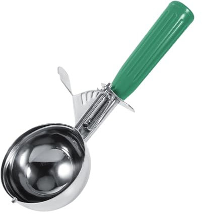 SIXRUN Ice Cream Scoop, Stainless Steel Ice Cream Scooper, Icecream Scoop with Handle and Release Lever, for Home, Dessert Shop (6.5CM)
