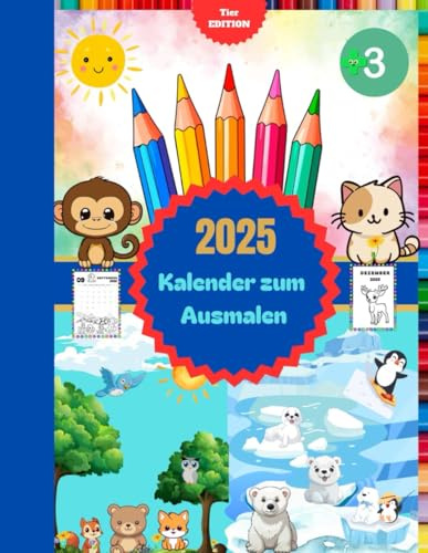 Kalender zum Ausmalen 2025