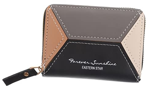 BESPORTBLE Kartenhalter Für Damen Pu Kartenetui Mit Mehreren Fächern Kompaktes Design Für Kreditkarten Ausweis Führerschein Und Schwarz