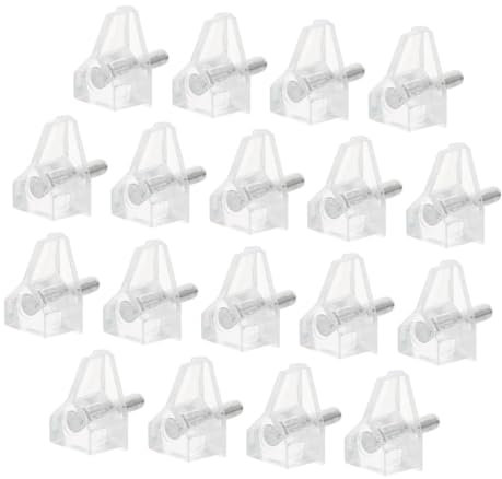 TOPPERFUN 50stücke Transparente Kunststoff-regalstützstifte Für Schränke Verstellbare Regalhalterungen Ersatzstifte Für Holzregale Regalstifte Durchsichtig