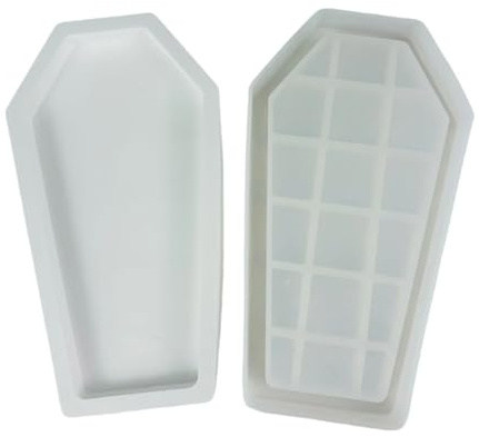 Silikonform für Zement, Sarg, Halloween, Aufbewahrung, Pflaster, Kristall, Epoxidharz, Basteln, Gießformen, Dekorationen