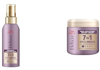 Wella Deluxe Detangle & Strengthen Serum & Frizz Smoothing Air-Dry Cream