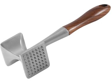 GLEAVI Martello per Carne Doppia Faccia Chiodi per Intenerire e Marinare La Carne Strumento per Batticarne Lavabile in Lavastoviglie