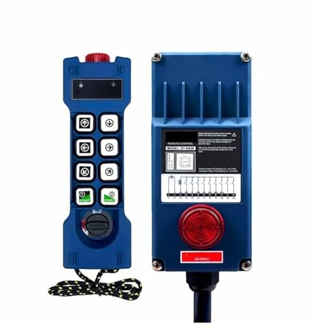 GT-RS08 Industrial Radio Wireless Crane Hoist Remote Control 8 Channel Switch Hand Control(18-65V)